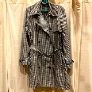 Ralph Lauren black and white raincoat. Never worn.